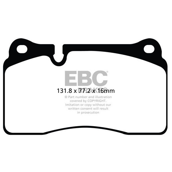 Снимка на Спортни performance накладки EBC Brakes DP82070RP1 за Seat Leon (5F1) 2.0 Cupra - 290 к.с. бензин