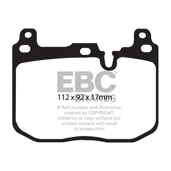 Снимка на Спортни performance накладки EBC Brakes DP82130RP1 за BMW 4 Gran Coupe F36 420 d xDrive - 184 к.с. дизел