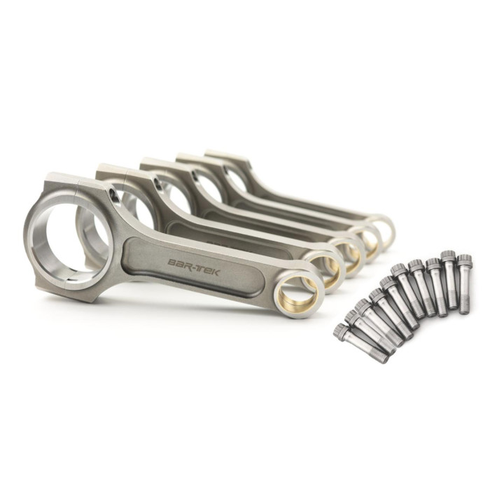 Снимка на 2.5 TFSI EA855 evo I-Shaft Steel Connecting Rod 144 x 23mm Trapezoid with ARP Bolts BAR-TEK® BAR-TEK Motorsport 21rs421