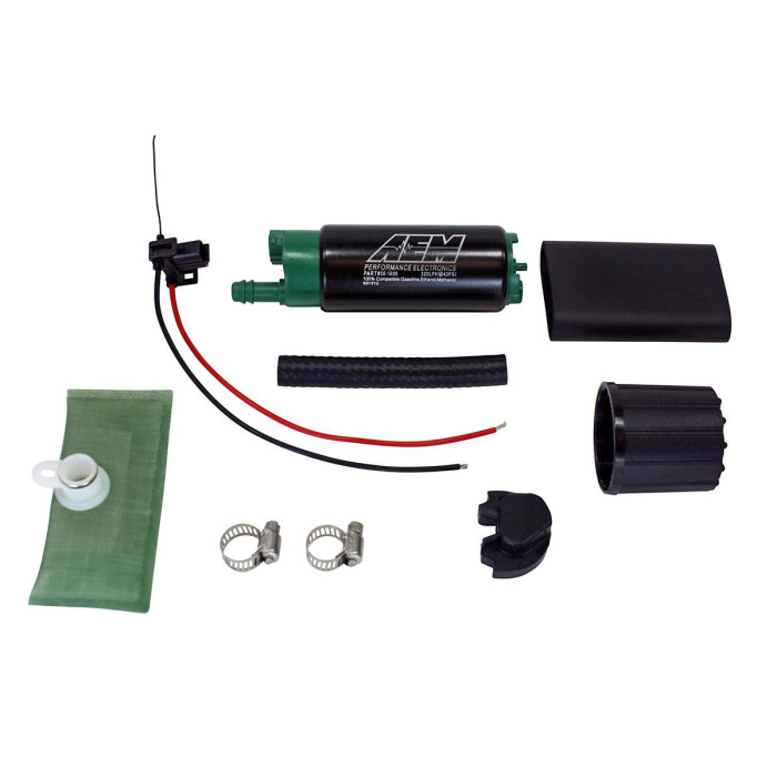 Снимка на 320lph E85 High Flow Fuel Pump Offset Inlet AEM AEM Performance Electronic 50-1200