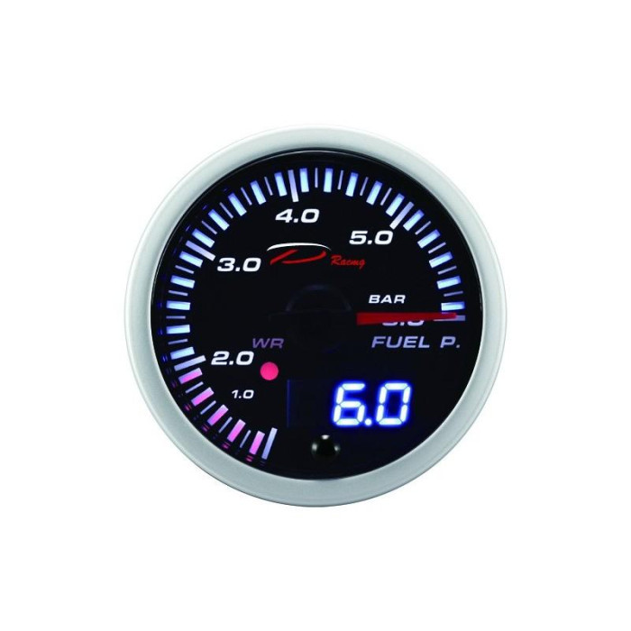 Снимка на Depo Racing digital+analog fuel pressure gauge 6bar 52mm SLD5267B Depo Racing SLD5267B. 