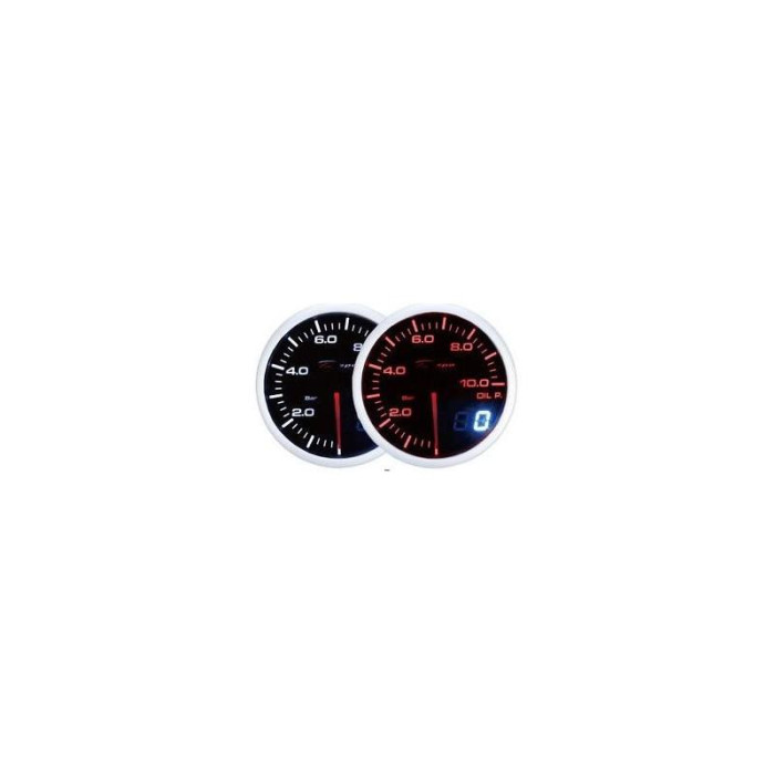 Снимка на Depo Racing digital+analog oil pressure gauge 10bar 52mm WA5227BLED Depo Racing WA5227BLED. 