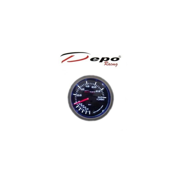 Снимка на Depo Racing mechanical turbo boost gauge 3bar 52mm WS-MW5201B-3BAR Depo Racing WS-MW5201B-3BAR. 