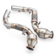 Downpipe BMW M8 F91 + CATALYTIC CONVERTER HJS 300 cpsi EURO 6 RM Motors RM84024
