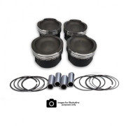 Mini Cooper 1.6L N16, Peugeot 207 RCZ Non Turbo Piston Kit (Hard Anodised Crown Coating) WOSSNER K9513D050