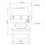 Снимка на Turbosmart BOV Power Port Turbosmart TS-0207-1001 Снимка на Turbosmart BOV Power Port Turbosmart TS-0207-1001