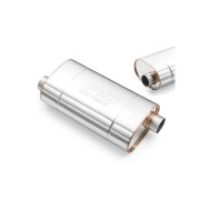 Universal elliptical silencer 400x63.5mm RM Motors E003